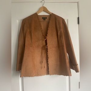 90’s Danier leather skirt set